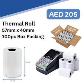 Thermal 57x40mm Roll 100pc